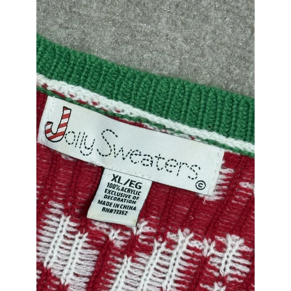 Jolly Sweaters Sweater‎ Mens XL Santa Claus Sunglasses Christmas Ugly Holiday